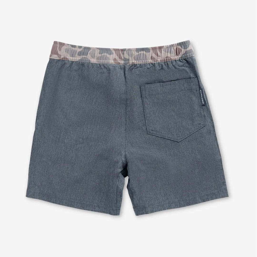 Burlebo Youth Athletic Short Grizzy Gray/Deer Camo Liner