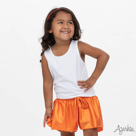 Azarhia Shimmer Butterfly Shorts - Orange