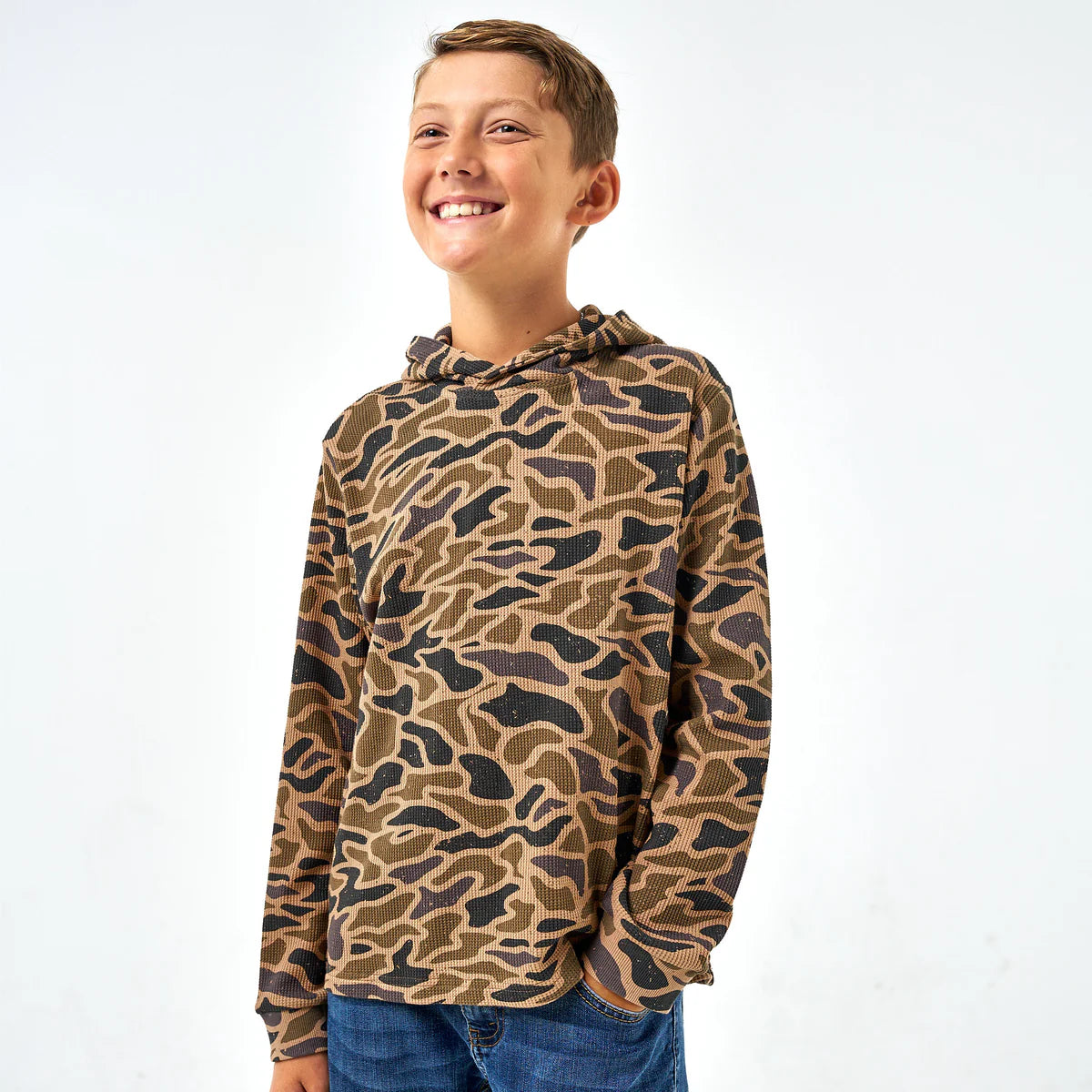 Burlebo Thermal Hoodie- Gauge Camo