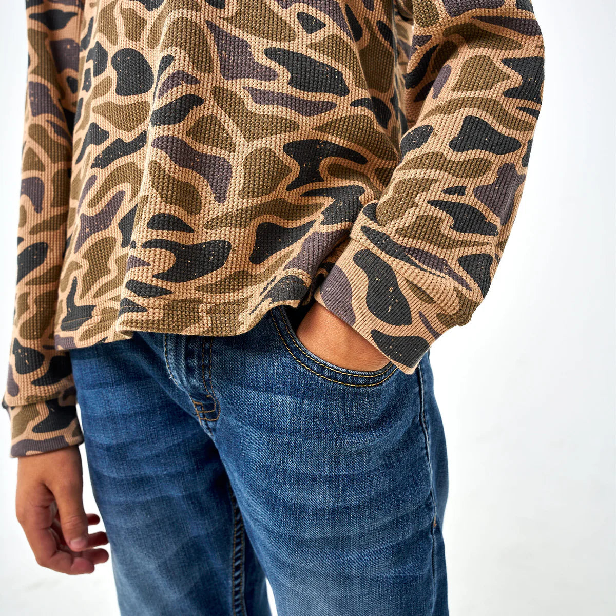 Burlebo Thermal Hoodie- Gauge Camo
