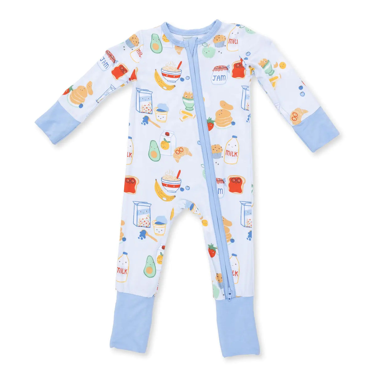 Angel Dear Convertible Romper-Breakfast Club Blue