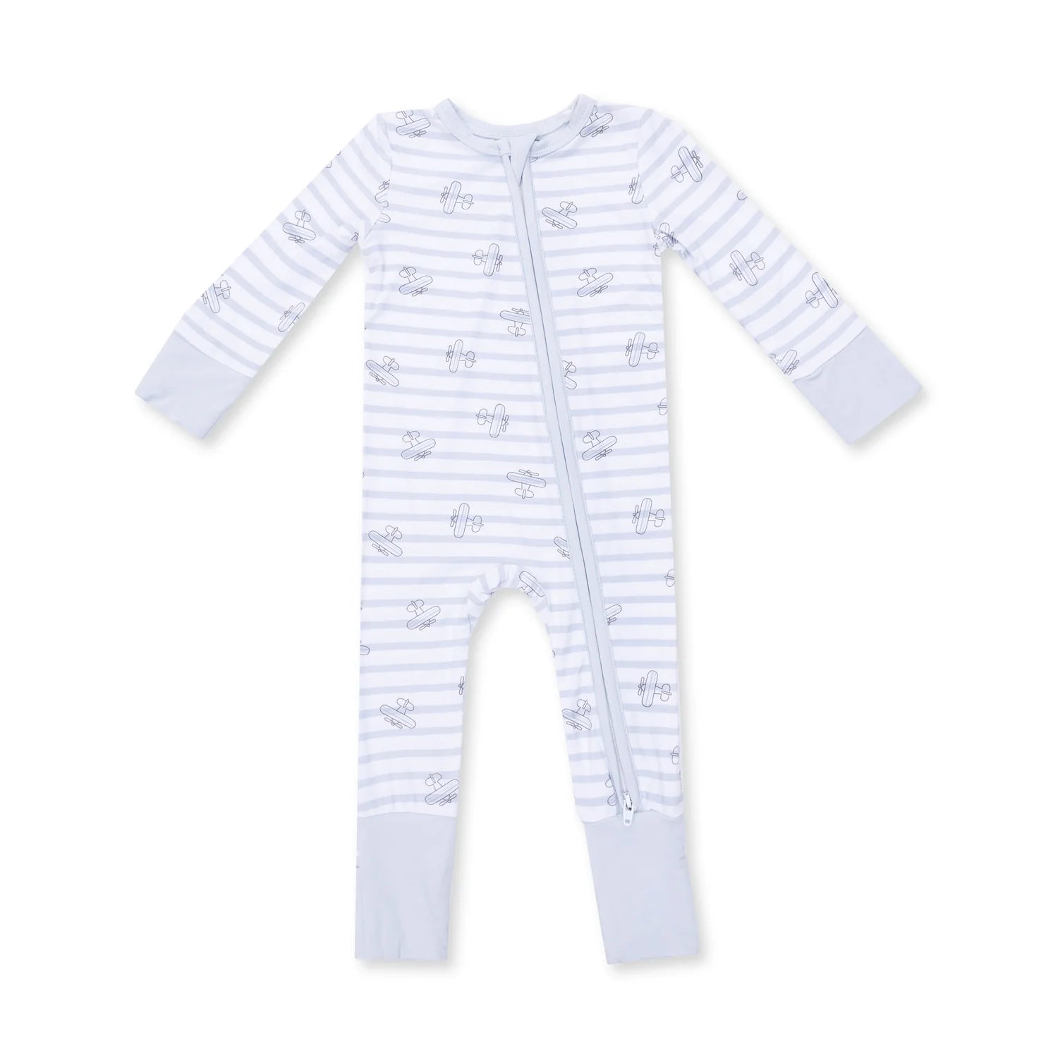Angel Dear Convertible Romper Airplane Stripe