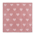 Angel Dear Chenille Blush and Rose Heart Blanket