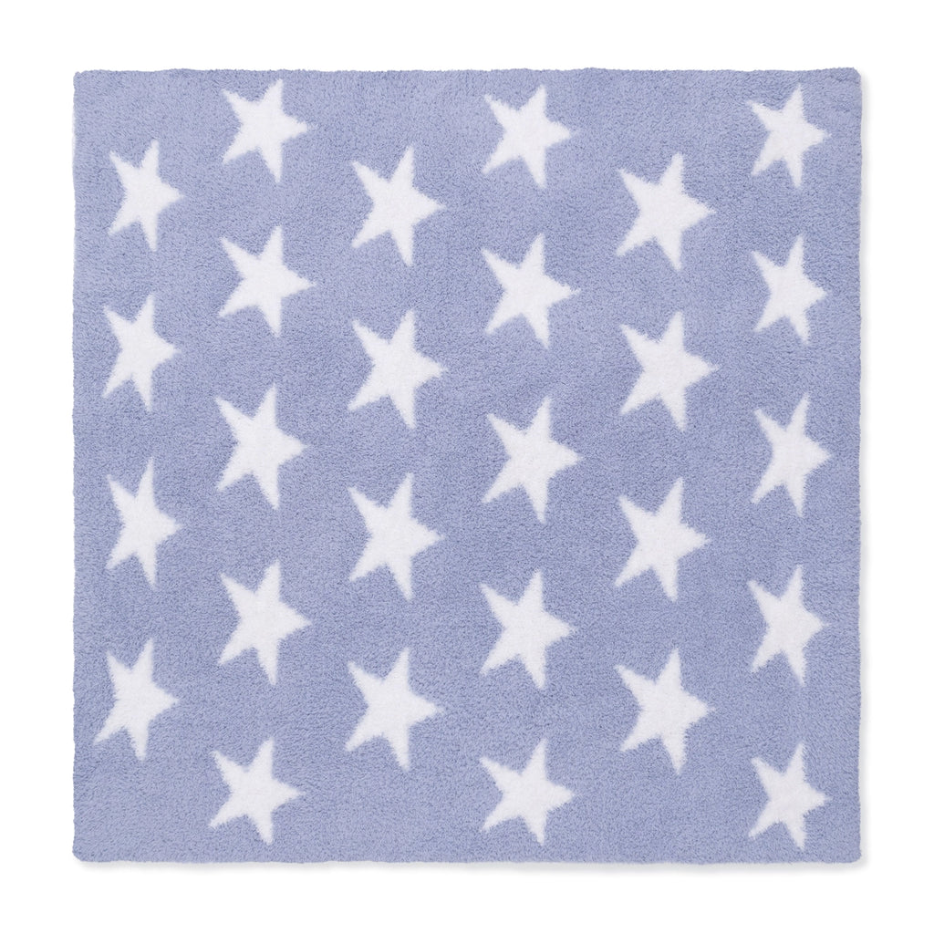 Angel Dear Chenille Dust Blue Star Blanket