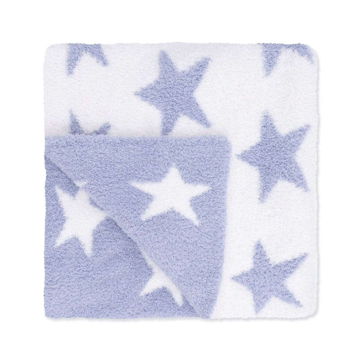Angel Dear Chenille Dust Blue Star Blanket
