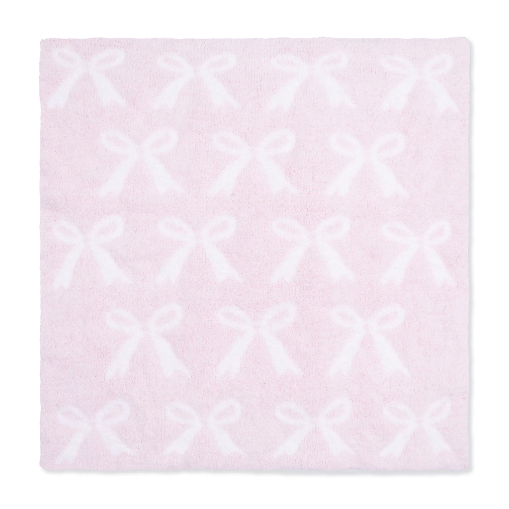 Angel Dear Chenille Baby Pink Bow Blanket