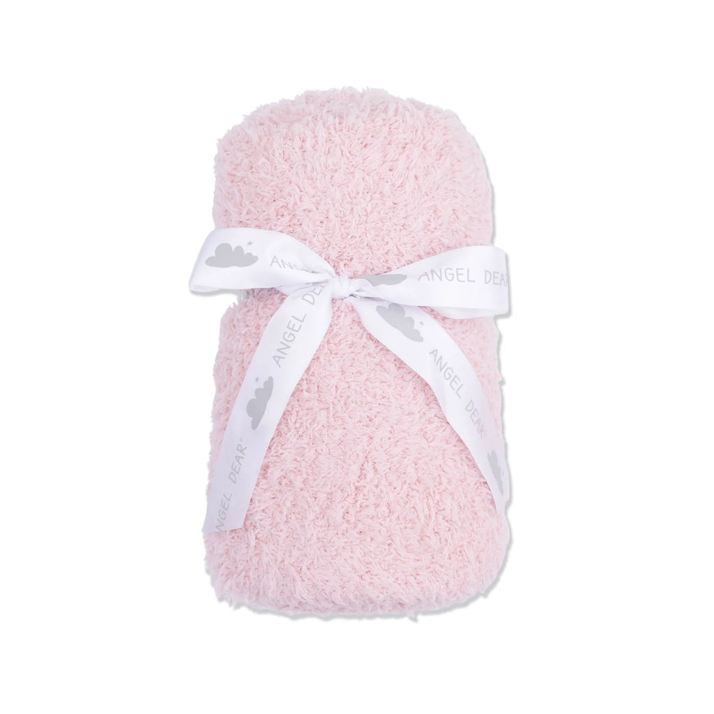 Angel Dear Chenille Stroller Blanket Blush
