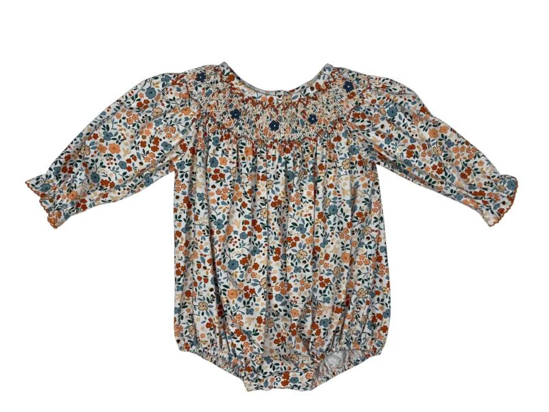 Autumn Blooms Smocked Bubble