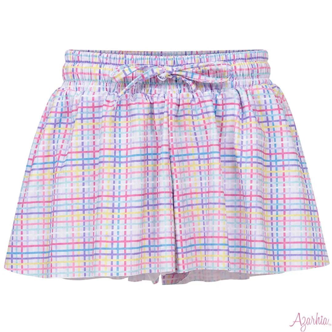 Azarhia Bright Stripes Butterfly Shorts