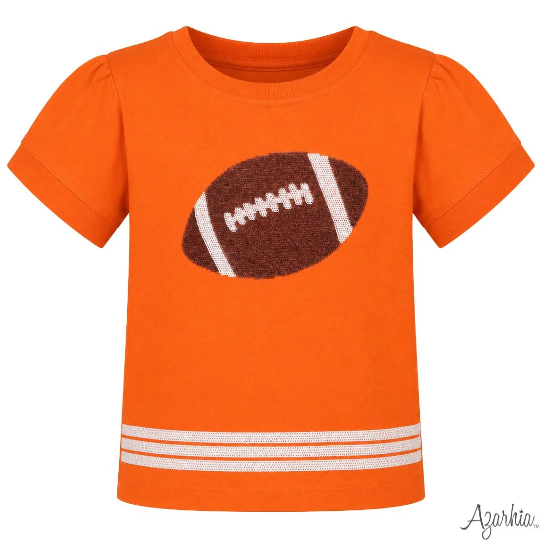 Azarhia Sequin Football SS Top