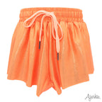 Azarhia Shimmer Butterfly Shorts - Orange