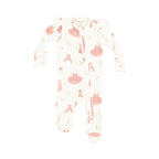 Angel Dear 2 Way Ruffle Sleeves Zipper Footie Ballet Things