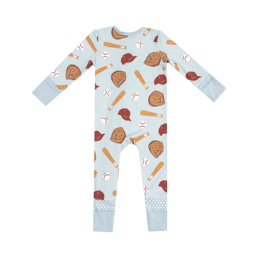 Angel Dear 2 Way Zipper Romper - Baseball