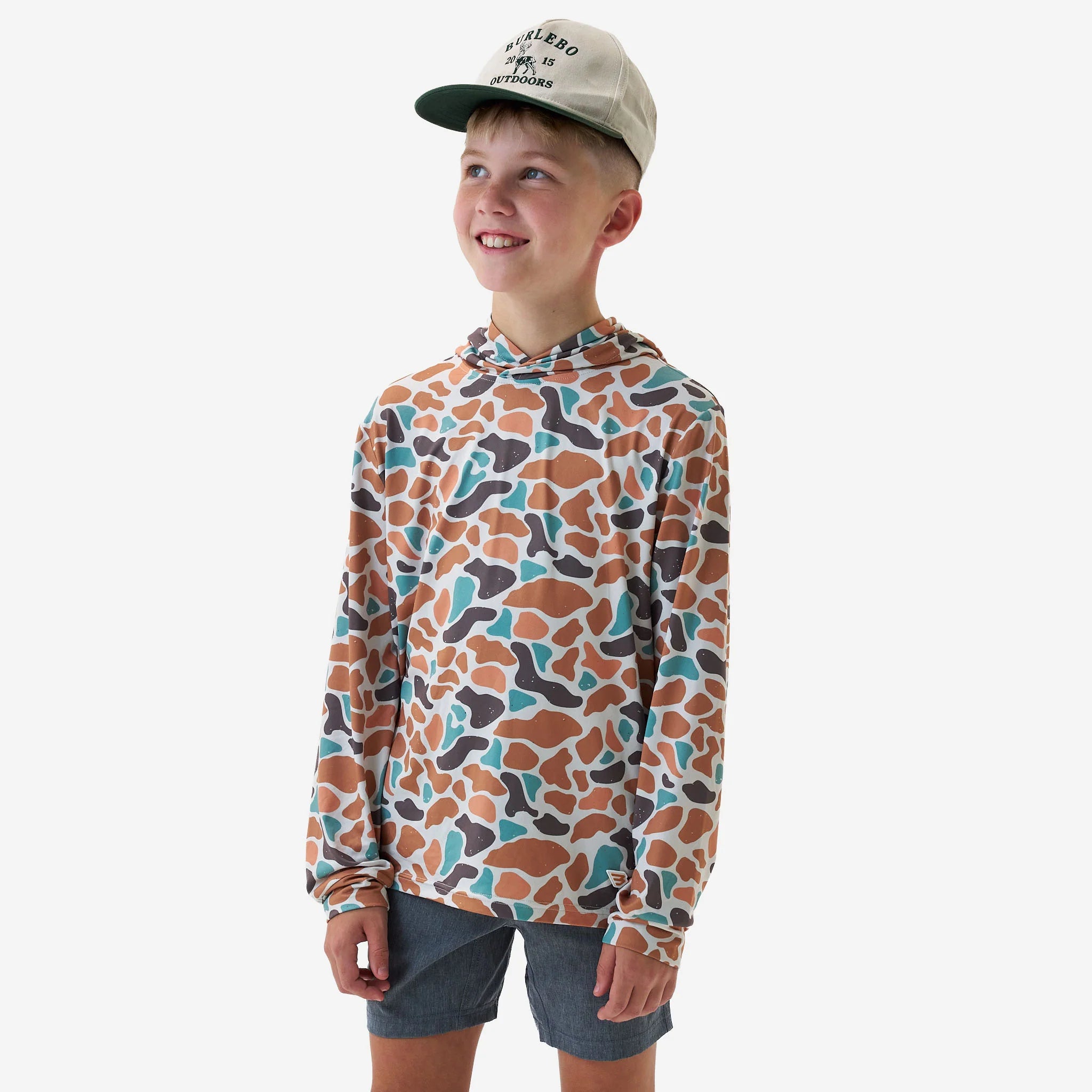 Burlebo Youth Hoodie Bayside Camo
