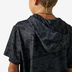 Burlebo Youth Performance Hoodie SS-Black Camo