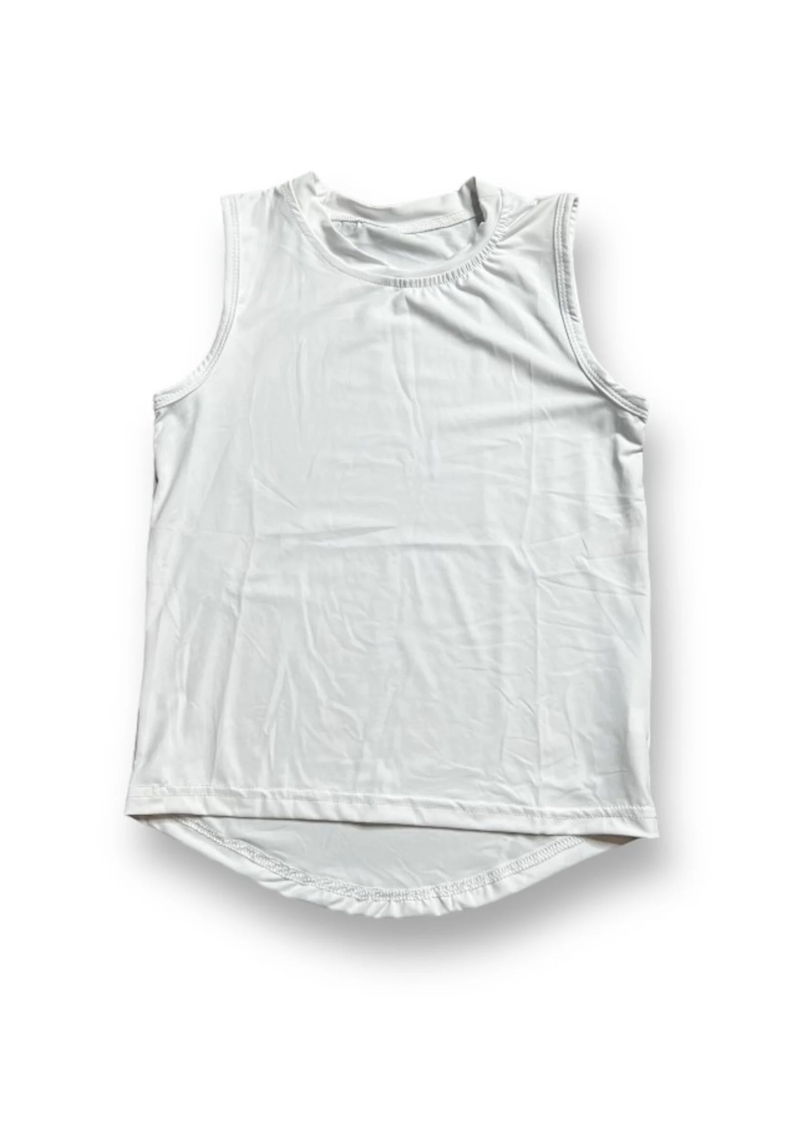 Belle Cher High Low Tank - White
