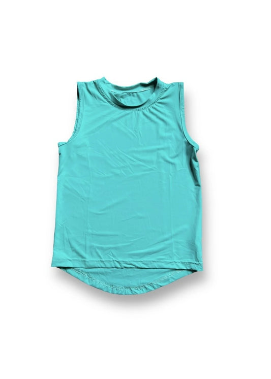 Belle Cher High Low Tank - Light Blue