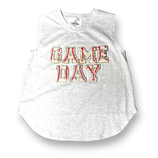Belle Cher Game Day Baseball Chenille Patch Tank