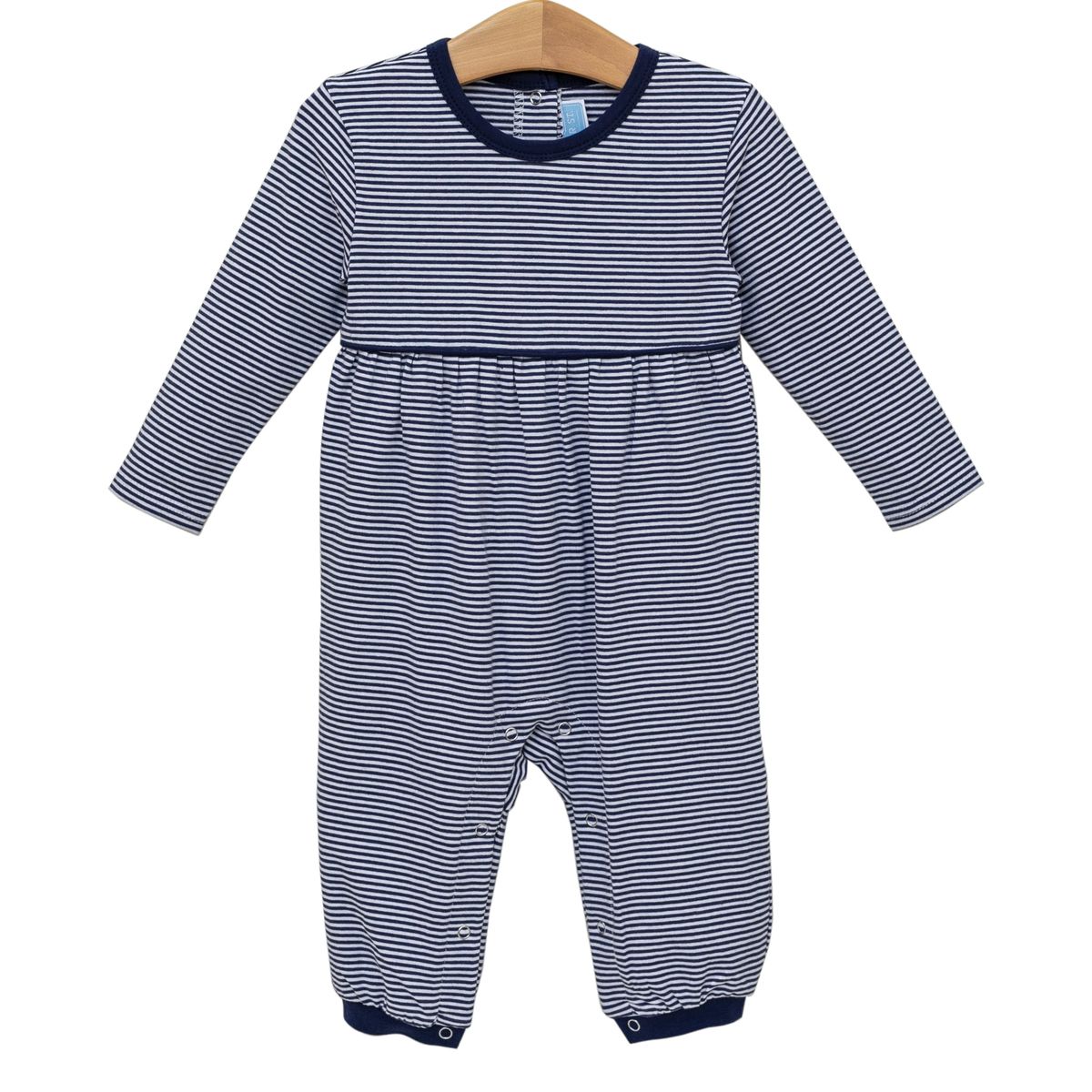 Bennett Romper - Navy Stripe