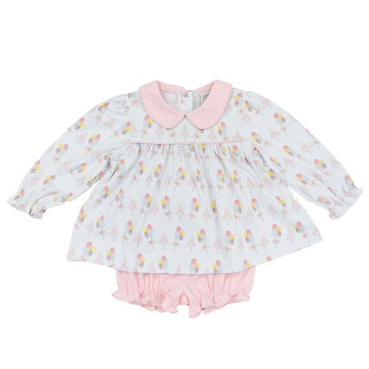 Birthday Girl Bubble Short Set