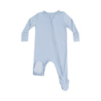 Angel Dear 2 Way Zipper Footie - Blue Fog