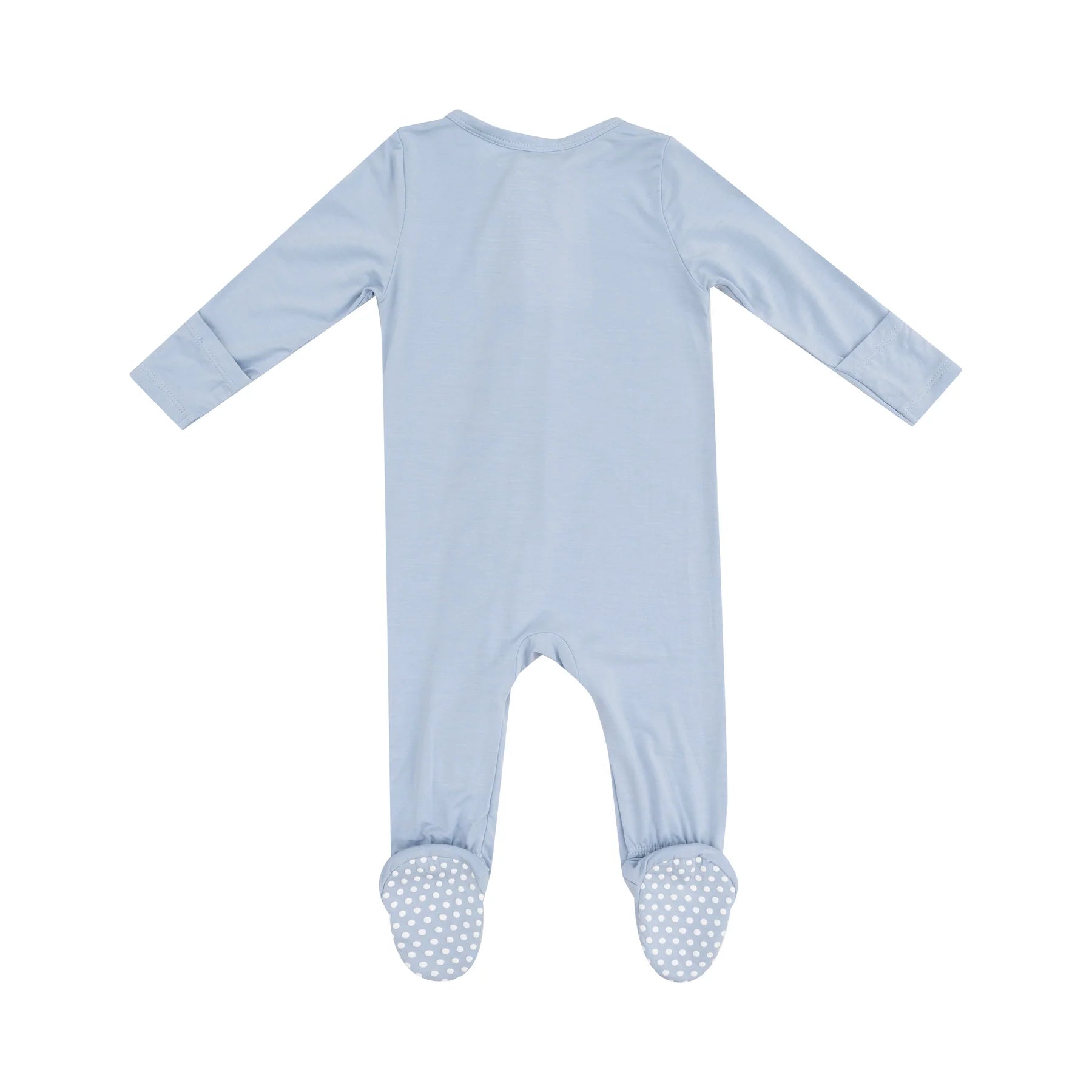 Angel Dear 2 Way Zipper Footie - Blue Fog
