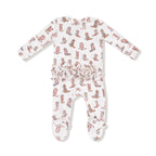 Future Cowgirl Ruffle Back Footie
