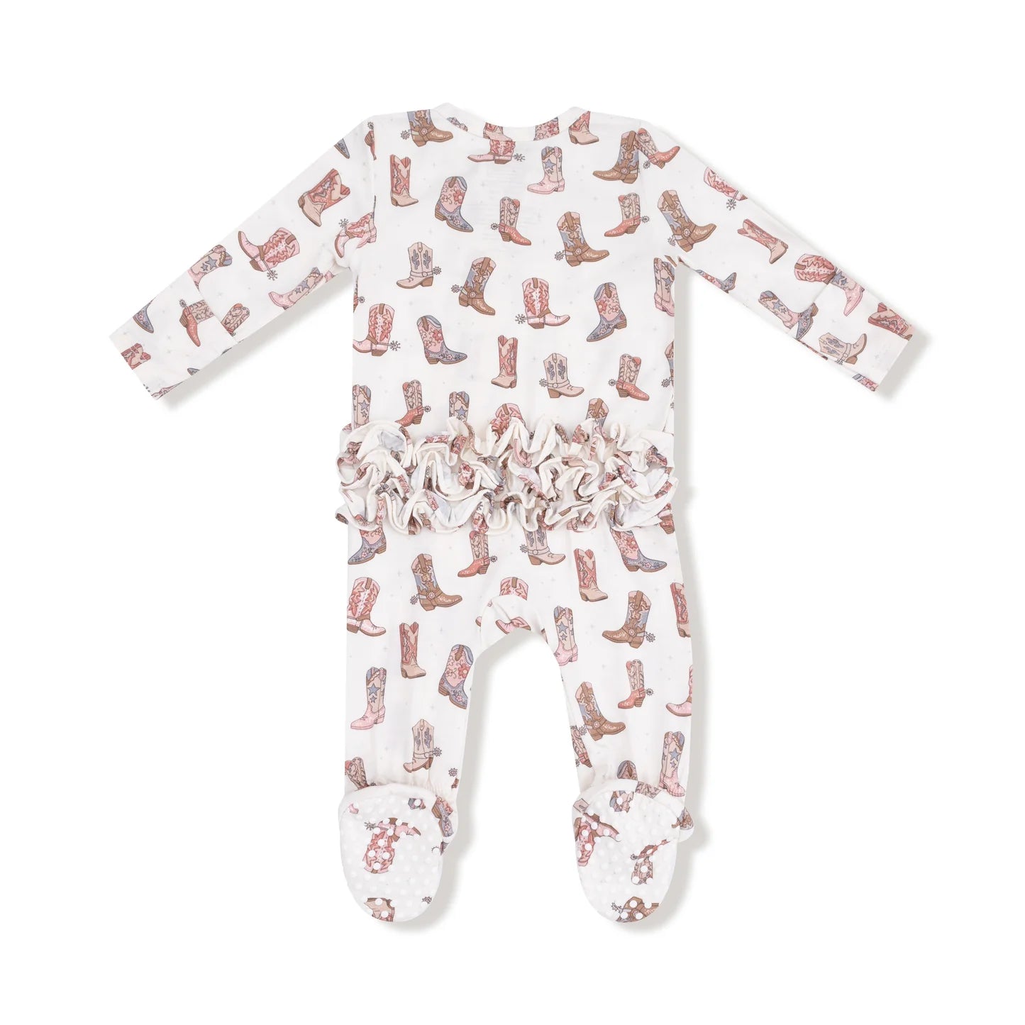 Future Cowgirl Ruffle Back Footie