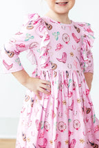 Boot Scootin' Ruffle Twirl Dress