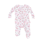Angel Dear 2 Way Zipper Footie - Ribbons and Flowers Ruffle