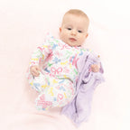 Angel Dear Sweet Bows 2 Way Ruffle Zipper Footie