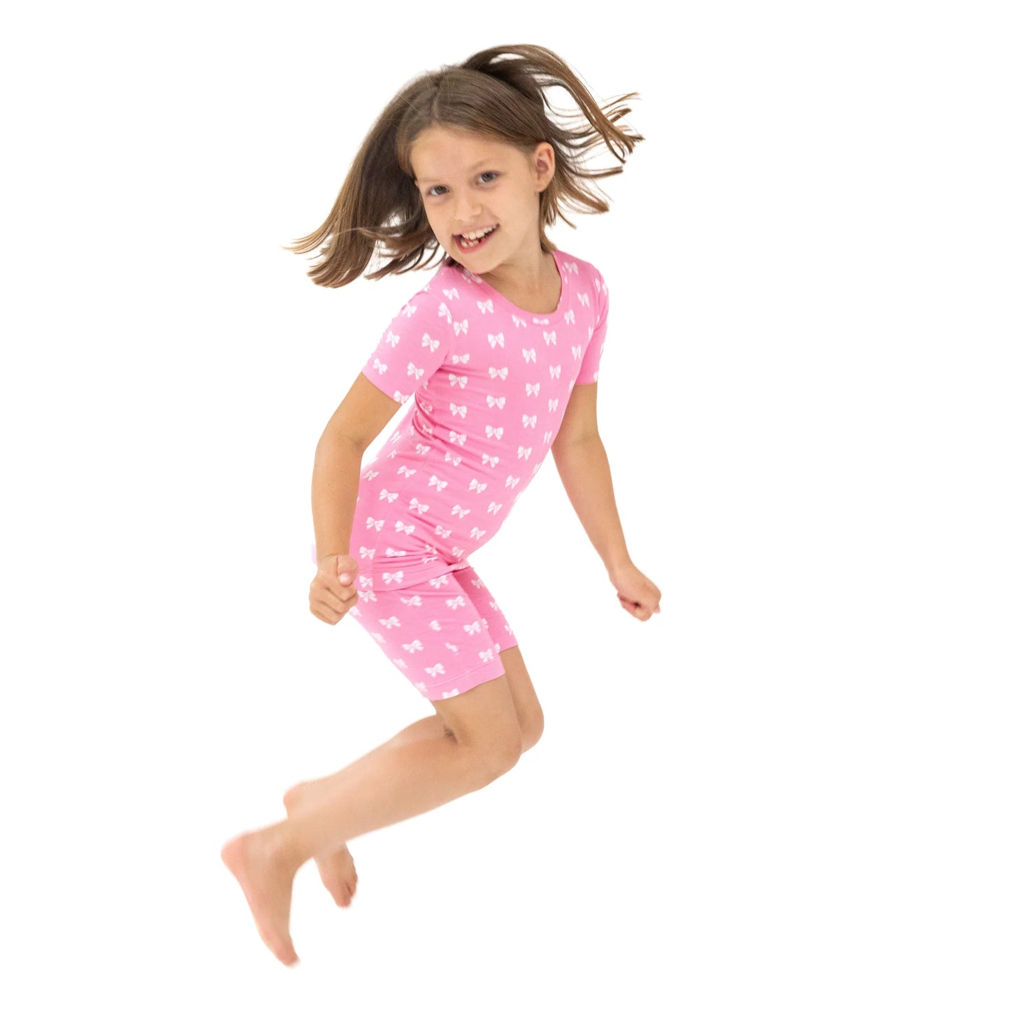 Angel Dear Loungewear Short Set - Pink Bows