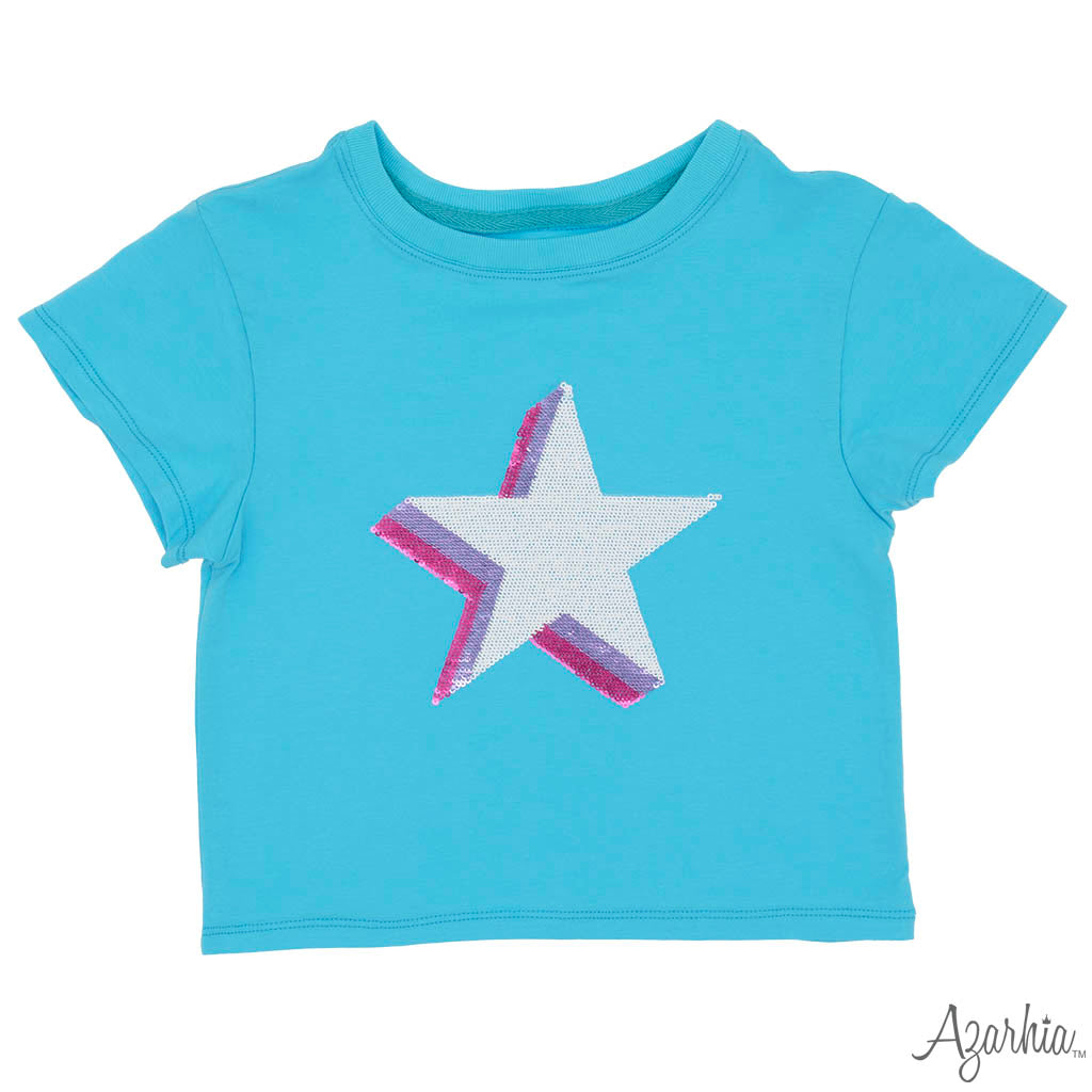 Azarhia Sequin Star Boxy Tee