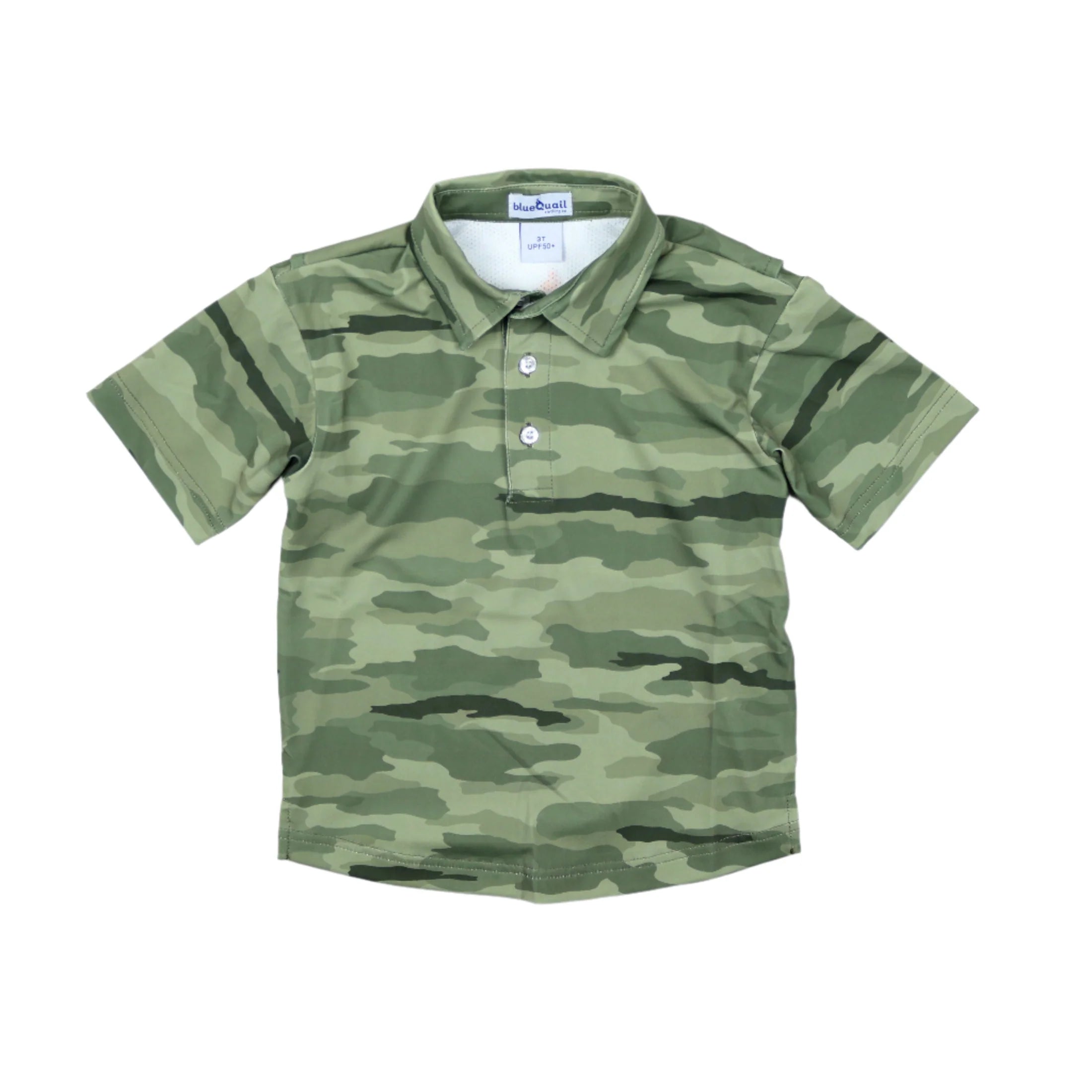 Blue Quail Classic Green Camo Polo SS