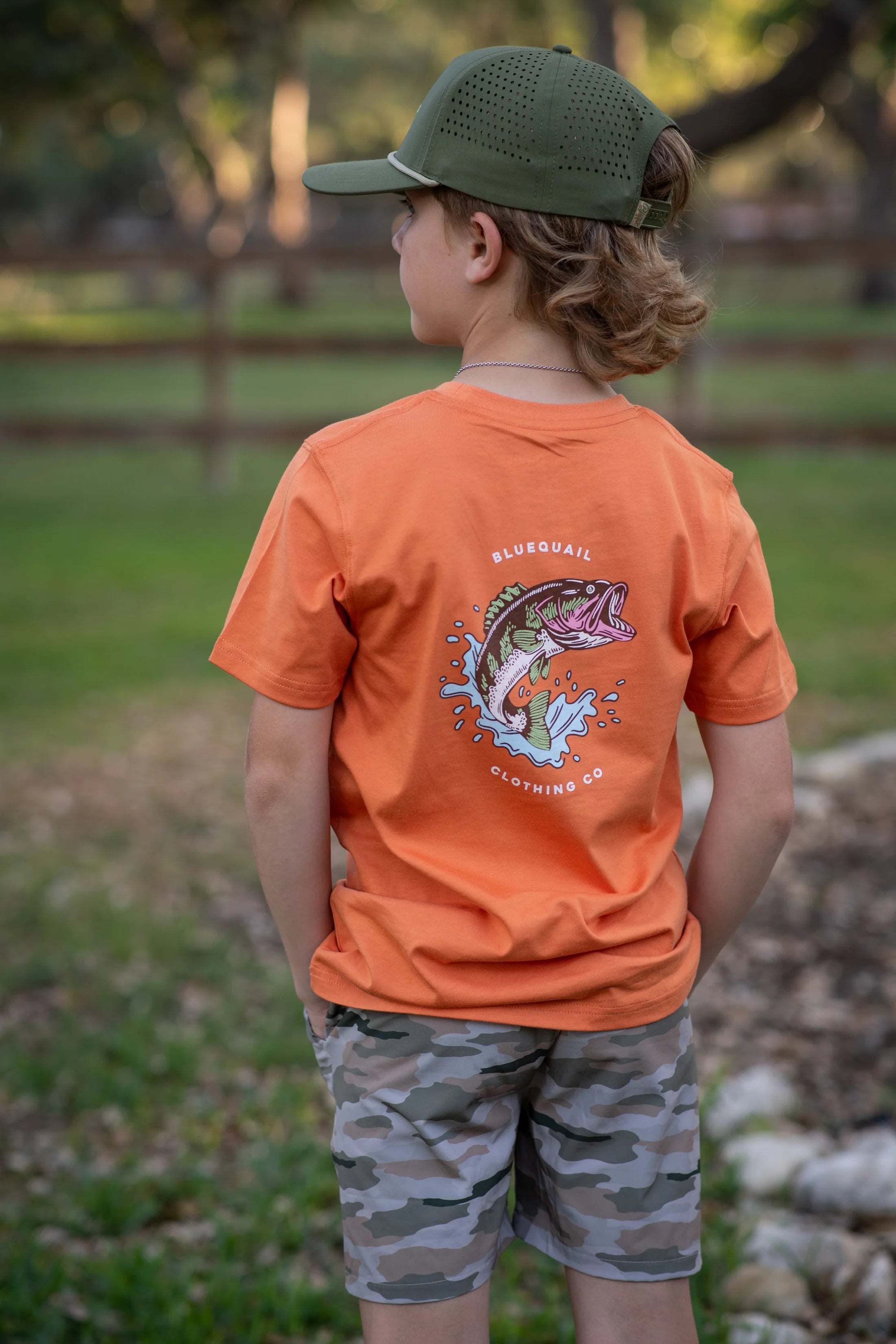 Blue Quail Trout Cotton Graphic Tee SS