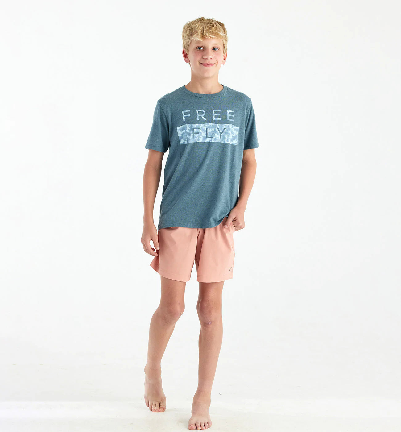 Boys' Breeze Short - Orange Dusk