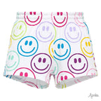 Azarhia Bright Smiley Faces Charlotte Short French Terry