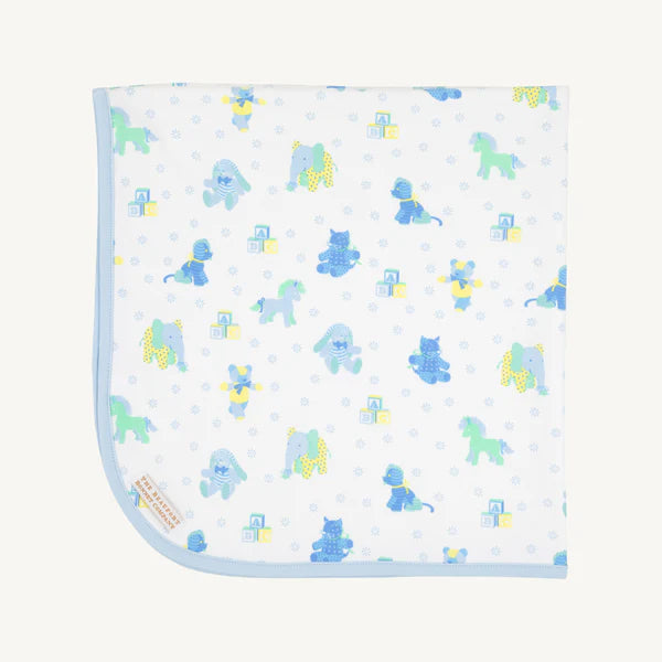 The Beaufort Bonnet Baby Buggy Blanket Blue Cuddle Up Cutie