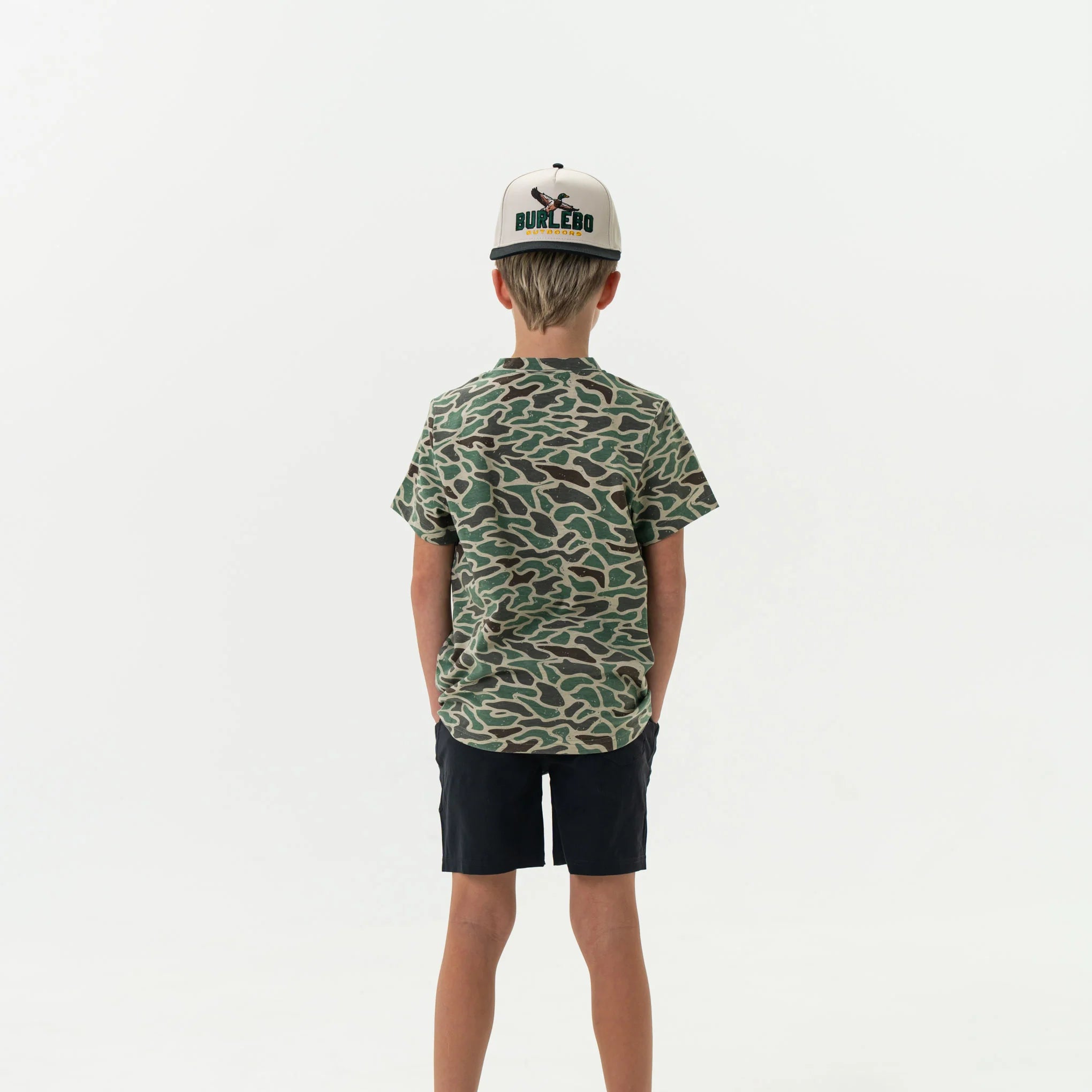 Burlebo Youth Retro Duck Camo Tee