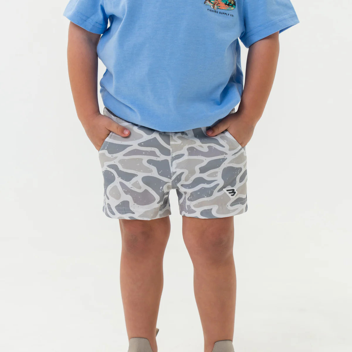 Burlebo Youth Athletic Short - White Camo