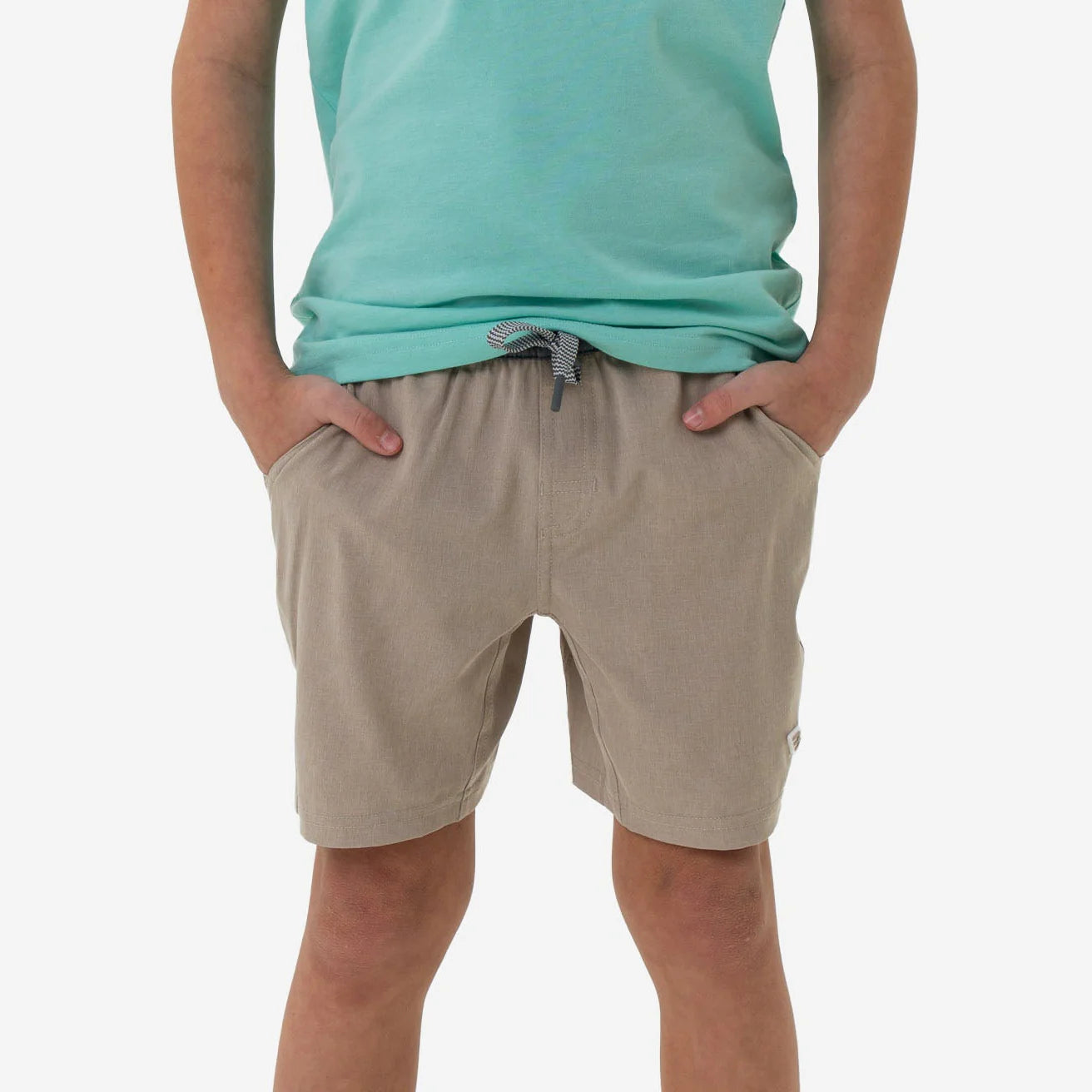 Burlebo Youth Athletic Short Heather Khaki Venado/Camo liner