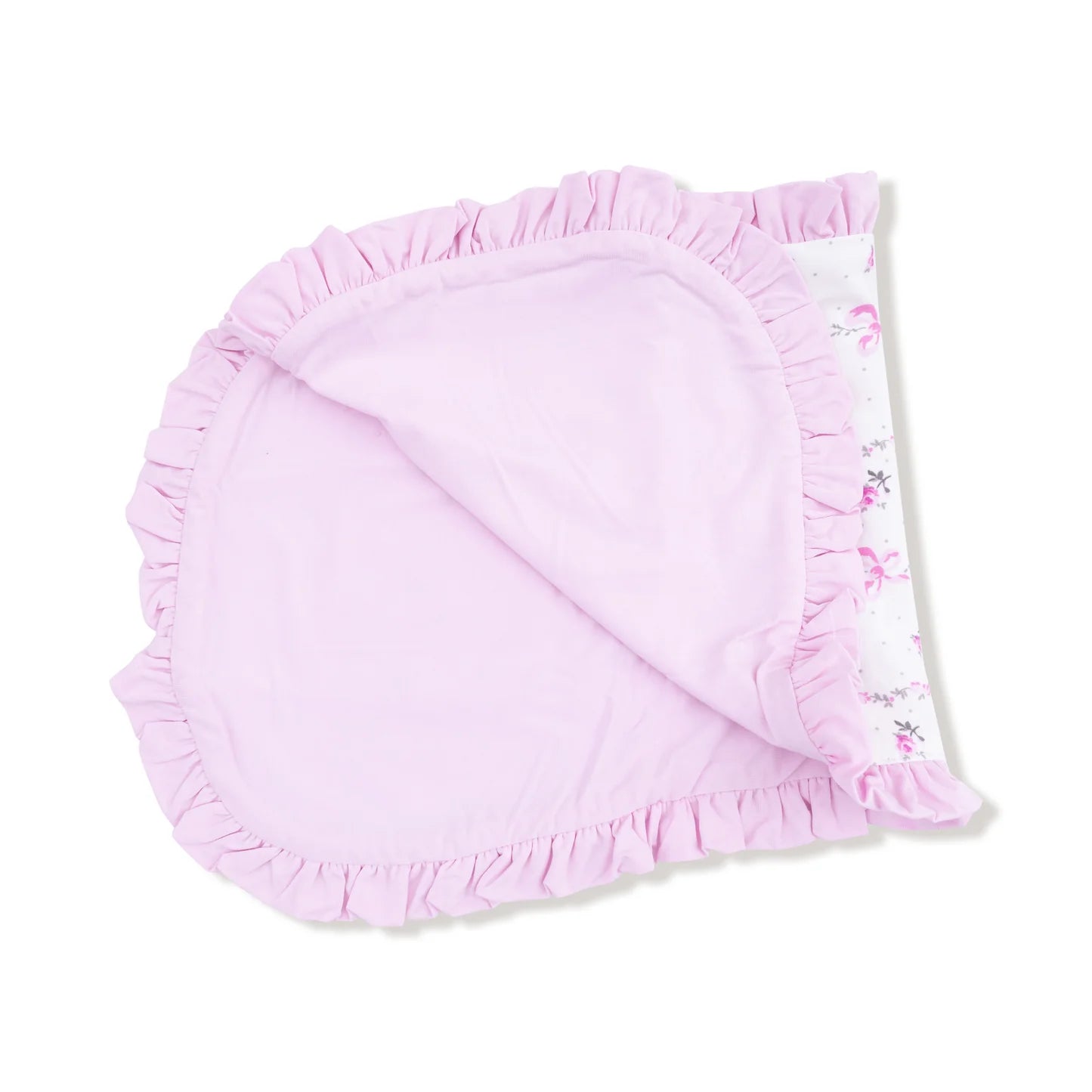 Angel Dear Ruffle Burp Cloth - Dainty Buds