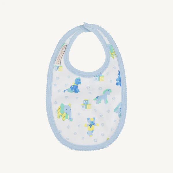 TBBC Burp Me Bib Cuddle Up Cutie Blue
