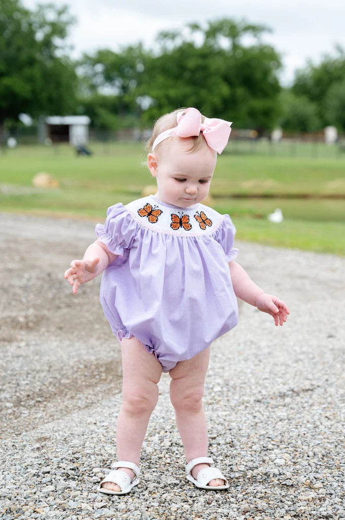 Ruth & Ralph Butterfly Smocked Annabelle Bloomer Set