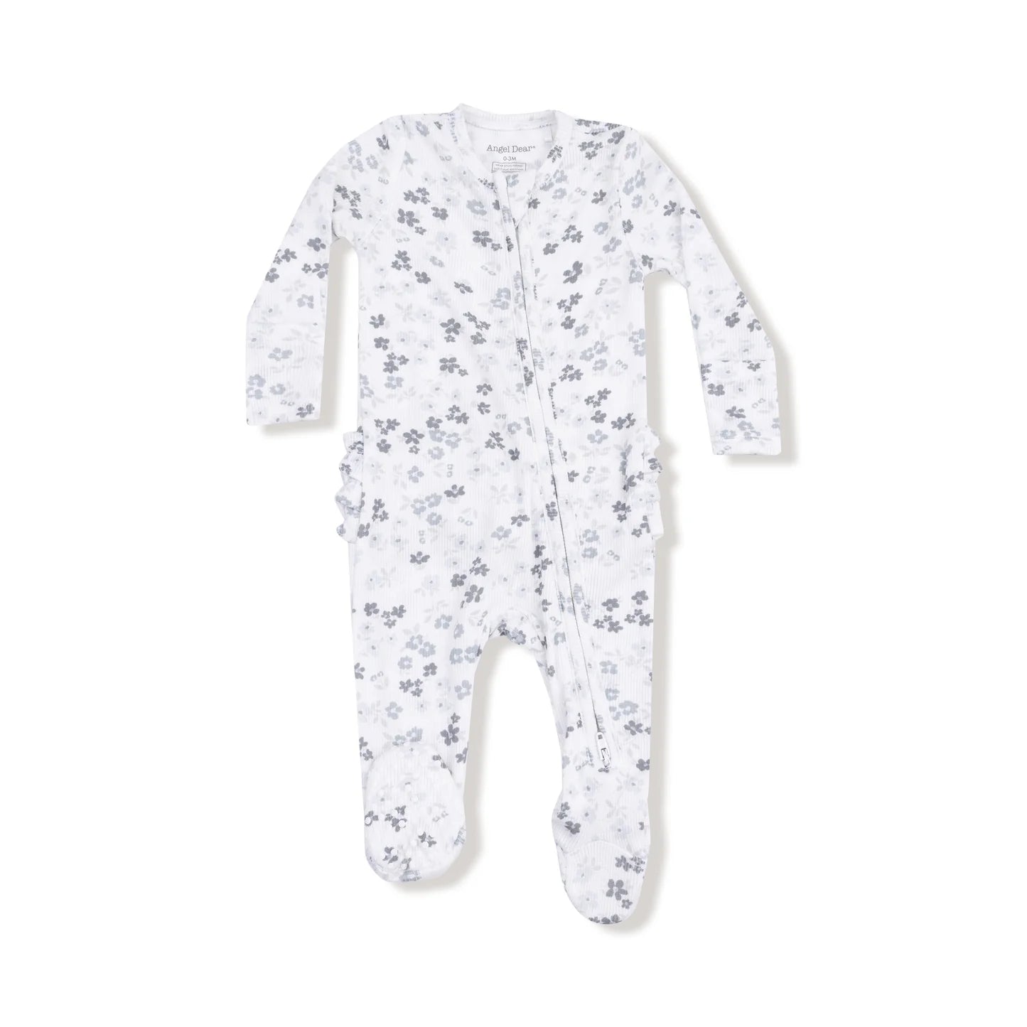 Caroline's Calico Ruffle Back Footie