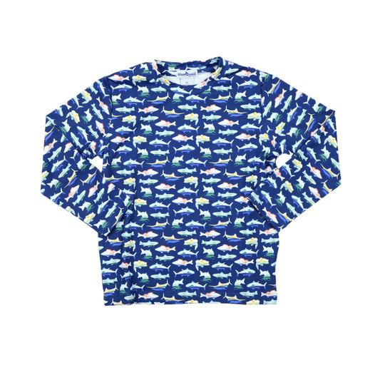 Blue Quail Performance Long Sleeve - Catch of the Day