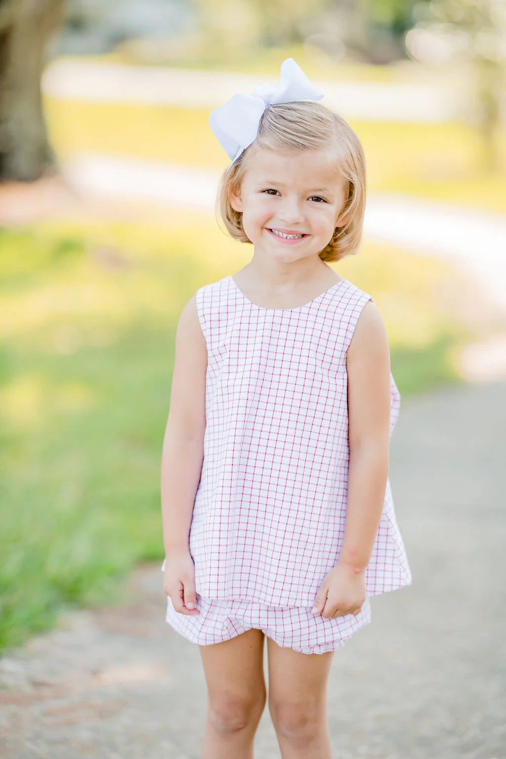 Lottie Knit Bloomer/Banded Short Set - Flamingo