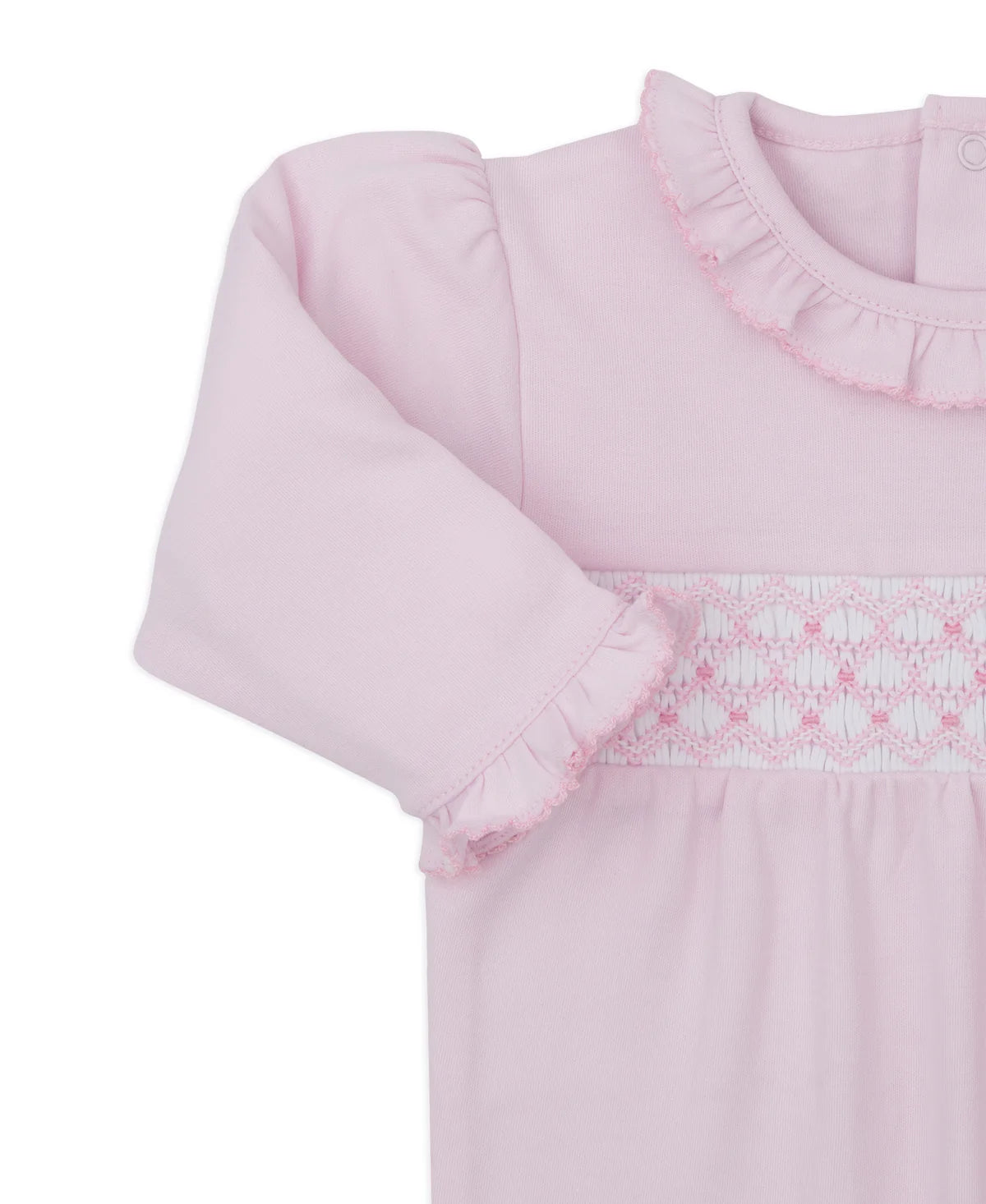 Kissy Kissy CLB Summer 25 Pink Hand Smocked Footie
