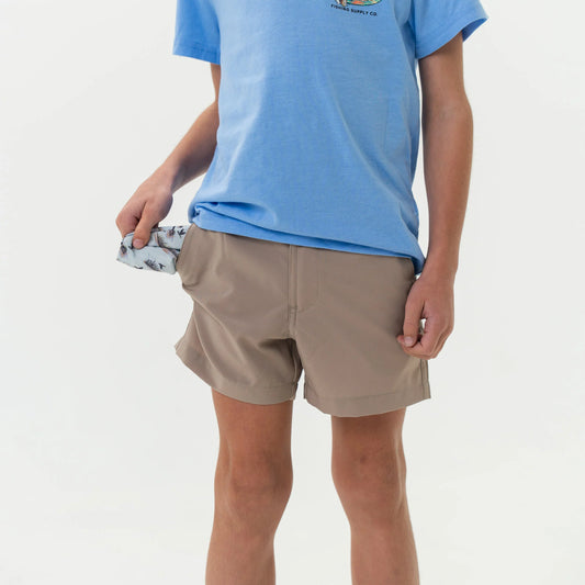 Burlebo Everyday Shorts - Cobblestone Khaki