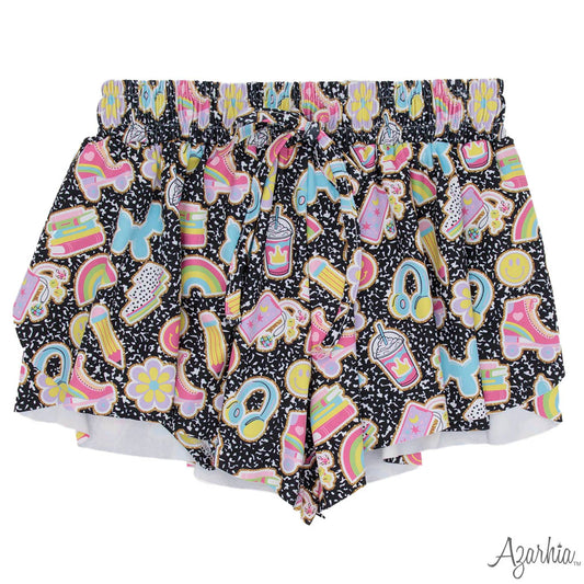 Azarhia Collage Butterfly Shorts